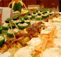 Chefs showcase canape-making skills