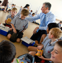 Gulf Weekly Head boy flies in to share school memories