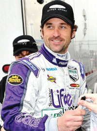 Acting out his passion for motorsport