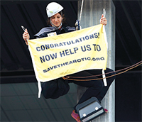 Gulf Weekly Environmentalists protest Shell’s Arctic exploration