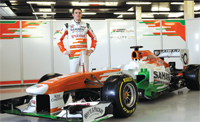 Gulf Weekly Di Resta flies solo at Force India unveiling