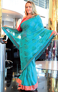 Gulf Weekly Shipshape and stylish in a sari