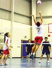 Gulf Weekly Students show off spiking skills