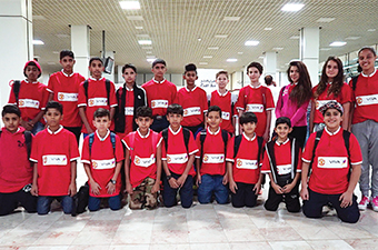 Gulf Weekly Young soccer stars take-off