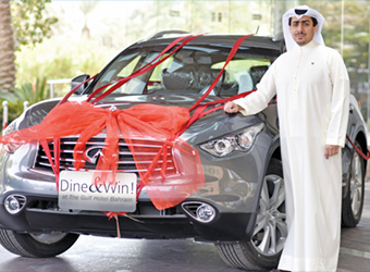 Gulf Weekly Diners can drive away in style with raffle prize
