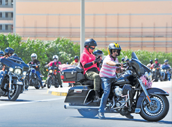 Gulf Weekly Pink power on wheels