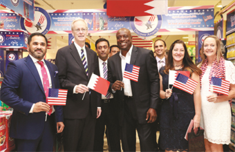 Gulf Weekly Hypermarket flying the flag for US and Bahraini relations