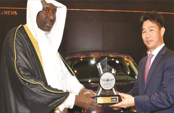 Luxury sedan drives off with accolade