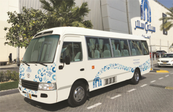 Gulf Weekly Tourists take a ride in style to sample the delights of mall