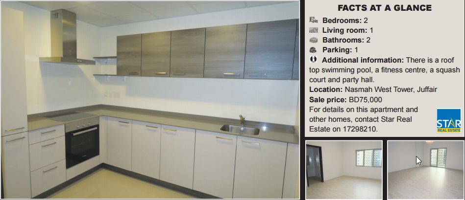 Gulf Weekly Apartment for sale in Juffair