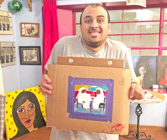 Gulf Weekly Painting a message 
