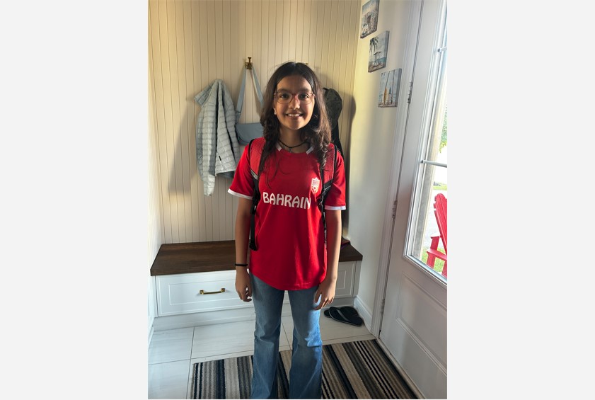 Gulf Weekly Wearing her ‘heart’ on her sleeve